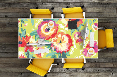 Tapis de bureau Fleurs colorées