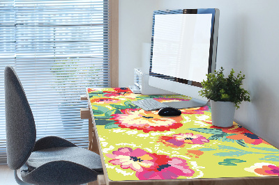 Tapis de bureau Fleurs colorées