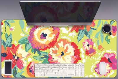 Tapis de bureau Fleurs colorées