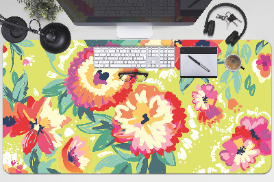 Tapis de bureau Fleurs colorées