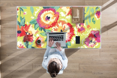 Tapis de bureau Fleurs colorées