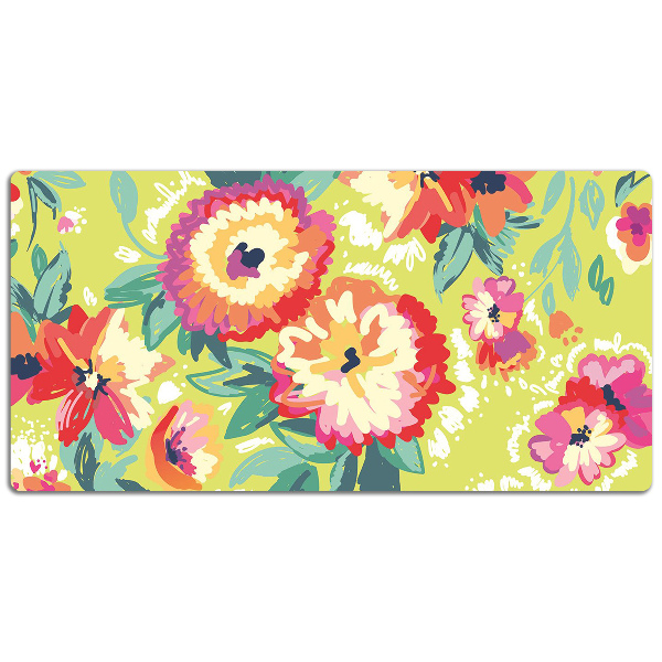 Tapis de bureau Fleurs colorées