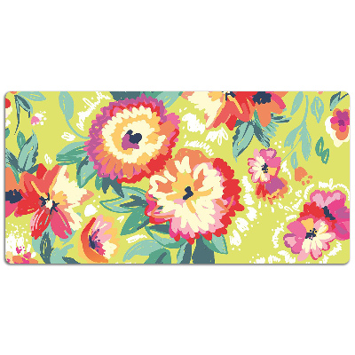 Tapis de bureau Fleurs colorées