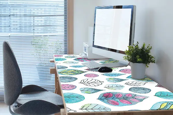 Sous-main bureau Feuilles de dessin animé