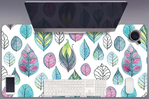 Sous-main bureau Feuilles de dessin animé