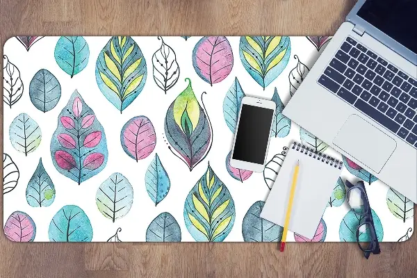 Sous-main bureau Feuilles de dessin animé