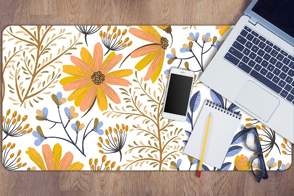 Sous-main bureau Prairie pastel