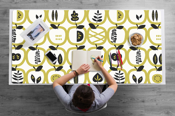 Sous main de bureau Modèle de pomme