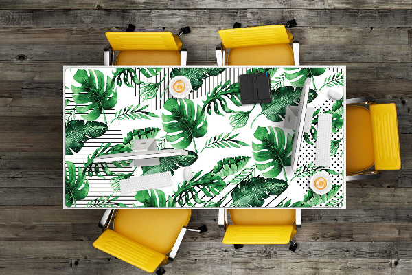 Tapis de bureau Points et feuilles