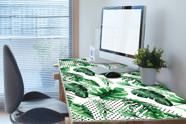 Tapis de bureau Points et feuilles