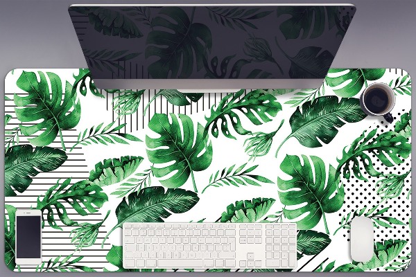 Tapis de bureau Points et feuilles