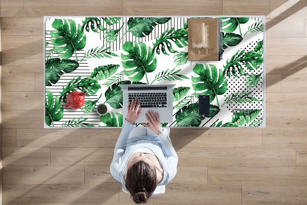 Tapis de bureau Points et feuilles