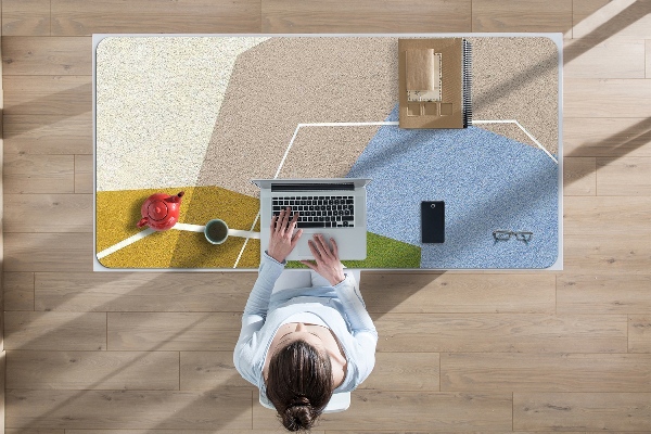 Sous-main bureau Chiffres géométriques