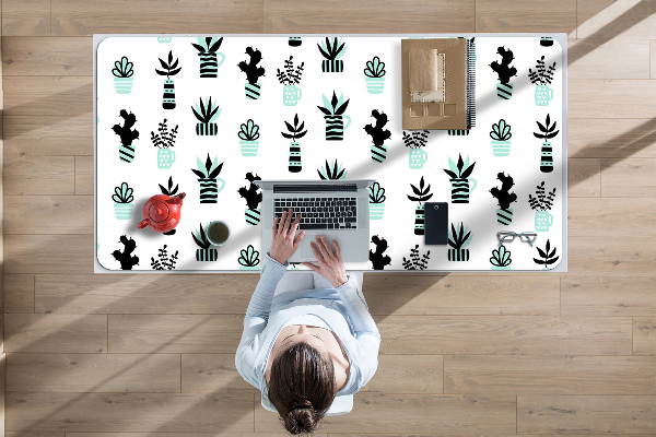 Sous main de bureau Succulents