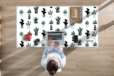 Sous main de bureau Succulents