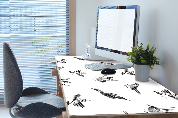 Tapis de bureau Moineaux peints