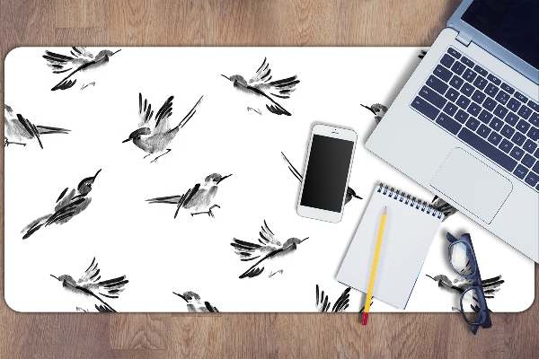Tapis de bureau Moineaux peints