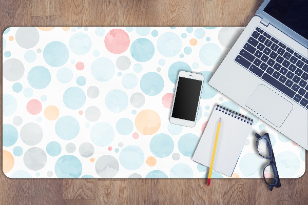 Sous-main bureau Points pastel