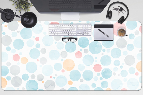 Sous-main bureau Points pastel