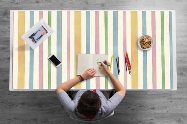 Sous-main bureau Lignes colorées