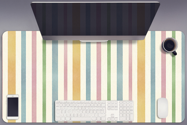Sous-main bureau Lignes colorées