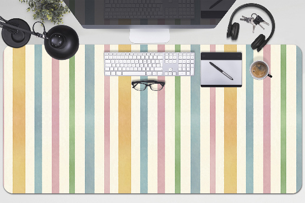 Sous-main bureau Lignes colorées