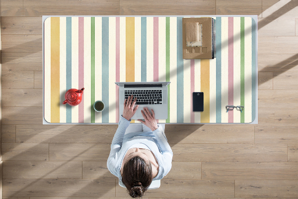 Sous-main bureau Lignes colorées