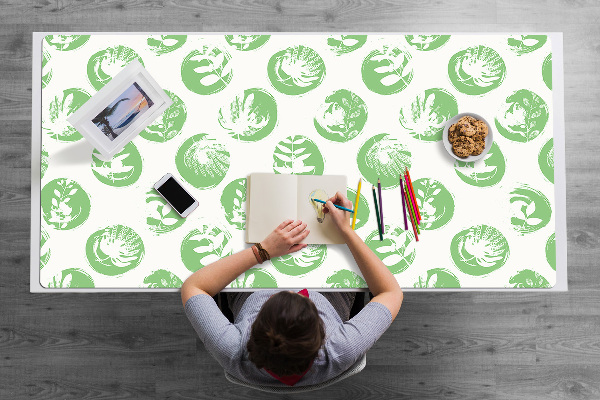 Sous-main bureau Plantes dans des points
