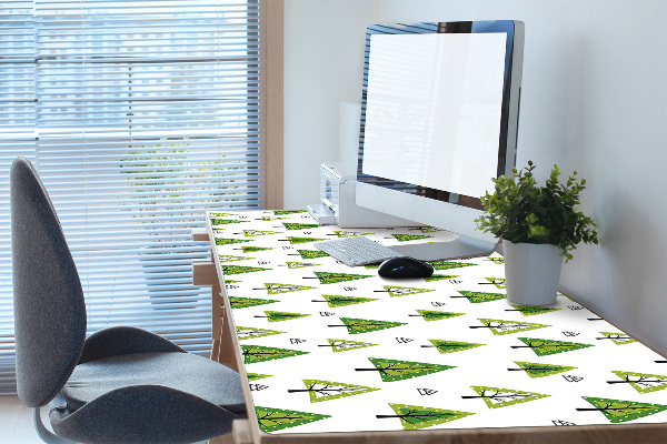 Sous-main bureau Arbres triangulaires