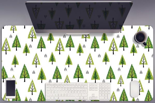 Sous-main bureau Arbres triangulaires