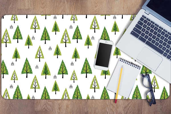 Sous-main bureau Arbres triangulaires