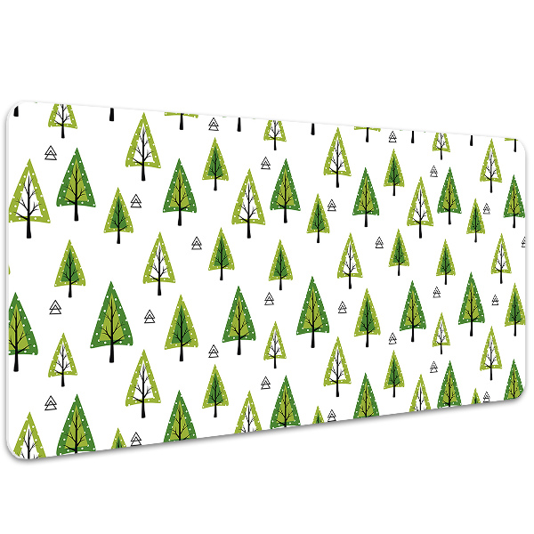 Sous-main bureau Arbres triangulaires