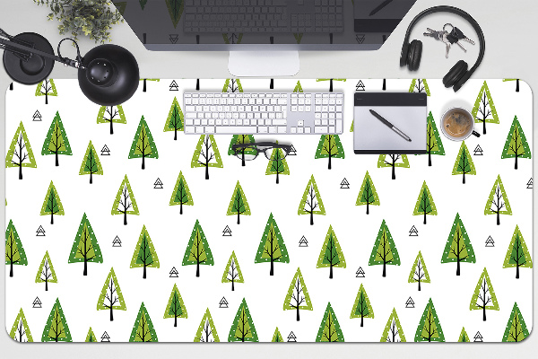 Sous-main bureau Arbres triangulaires
