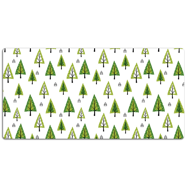 Sous-main bureau Arbres triangulaires