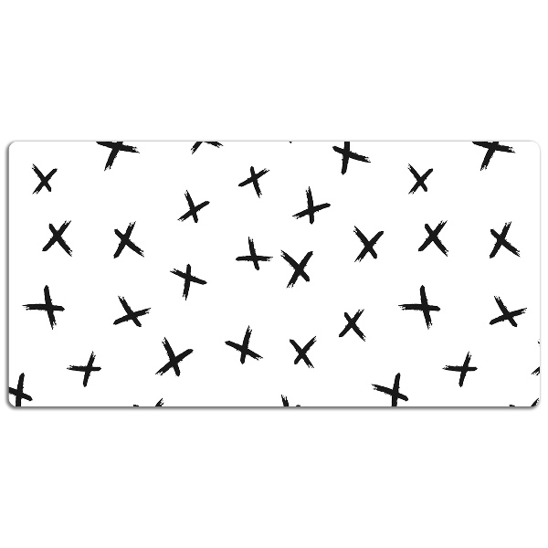 Protège bureau Croix dessinées