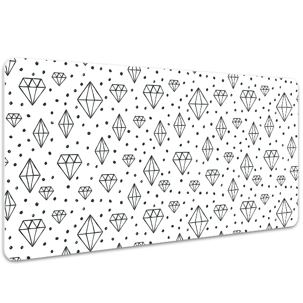 Protège bureau Diamants dessinés