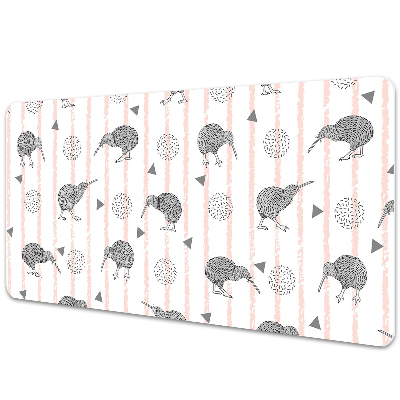 Tapis de bureau Modèle d'oiseaux kiwi