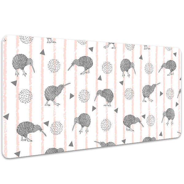 Tapis de bureau Modèle d'oiseaux kiwi