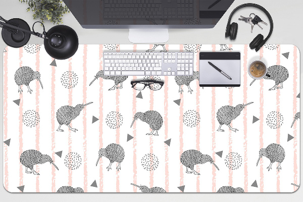 Tapis de bureau Modèle d'oiseaux kiwi