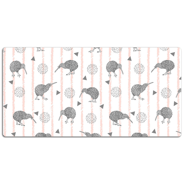 Tapis de bureau Modèle d'oiseaux kiwi