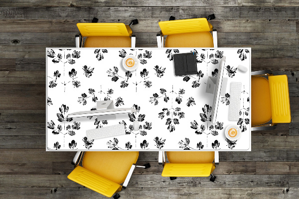 Protège bureau Motif noir et blanc