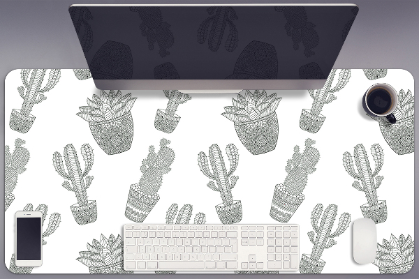 Sous-main bureau Cacti mexicain