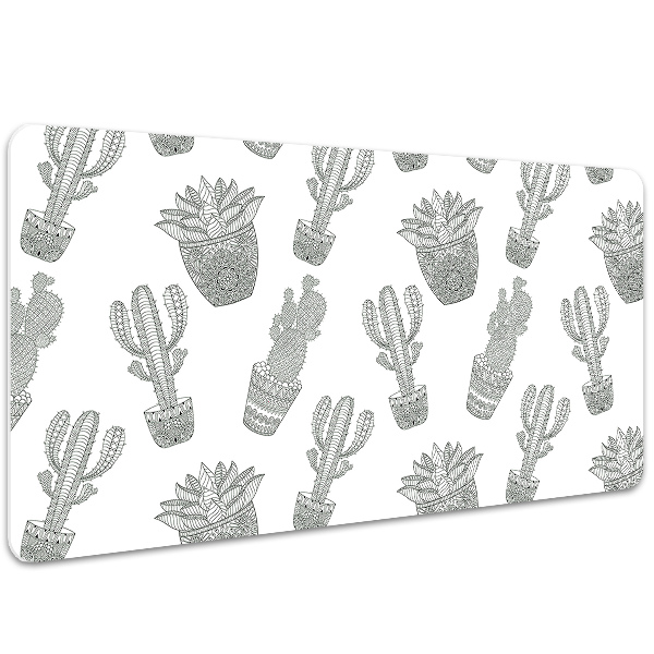 Sous-main bureau Cacti mexicain