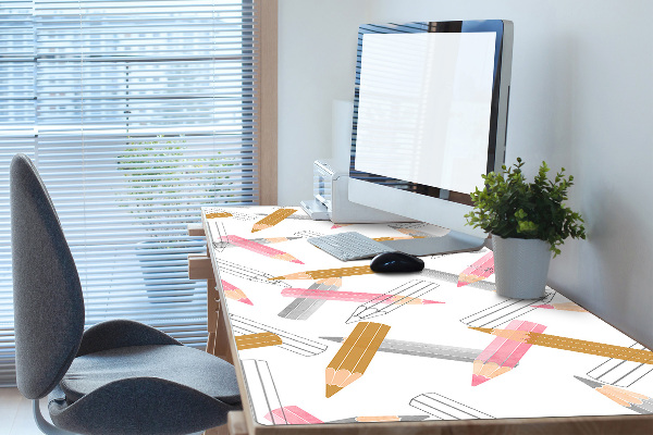 Sous main de bureau Modèle de crayons