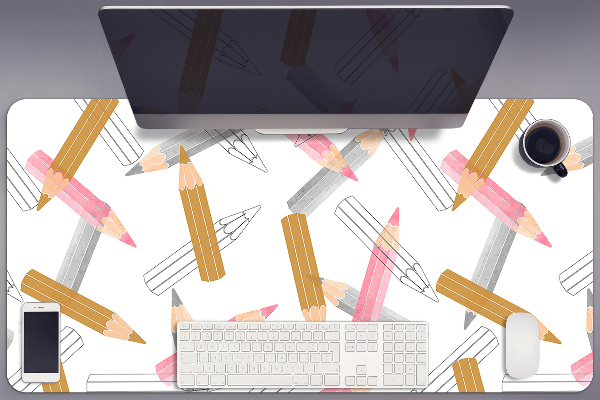 Sous main de bureau Modèle de crayons