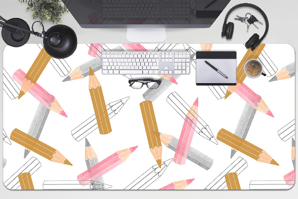 Sous main de bureau Modèle de crayons