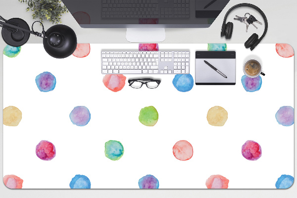 Tapis de bureau Points colorés