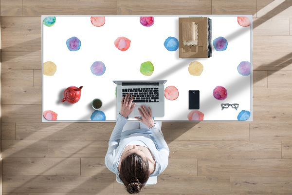 Tapis de bureau Points colorés