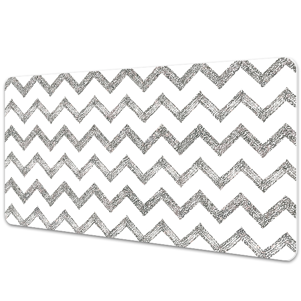 Tapis de bureau Zigzags d'argent