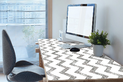 Tapis de bureau Zigzags d'argent